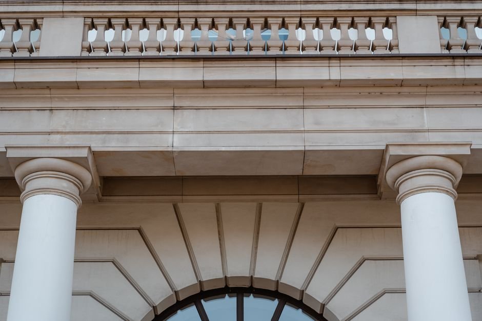 Government building exterior in daylight