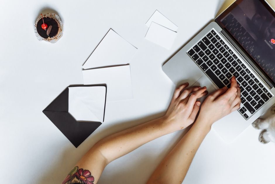 Correspondence and an envelope on a desk